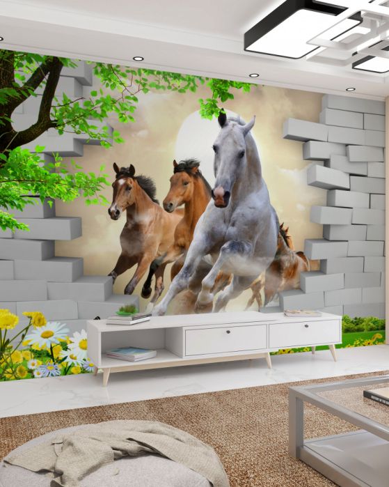 Paarden fotobehang