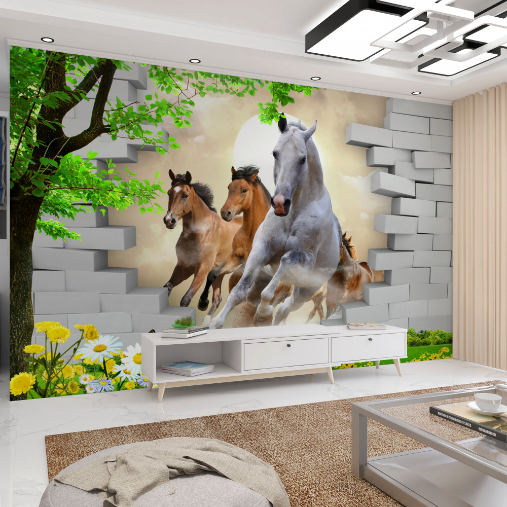 Paarden fotobehang